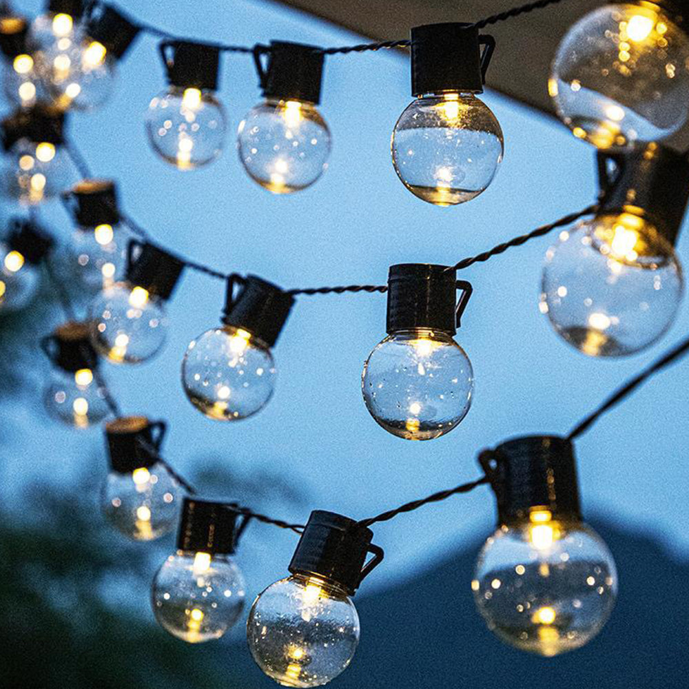 LED Solar String Lights Retro Garden Outdoor String Light Bulb Garden