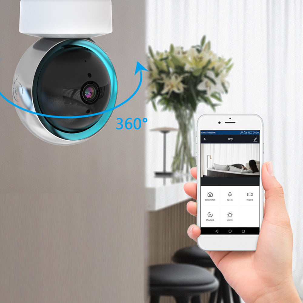 Color Night Vision Camera with 32GB Card Wired 1080P Smart Home Security Camera