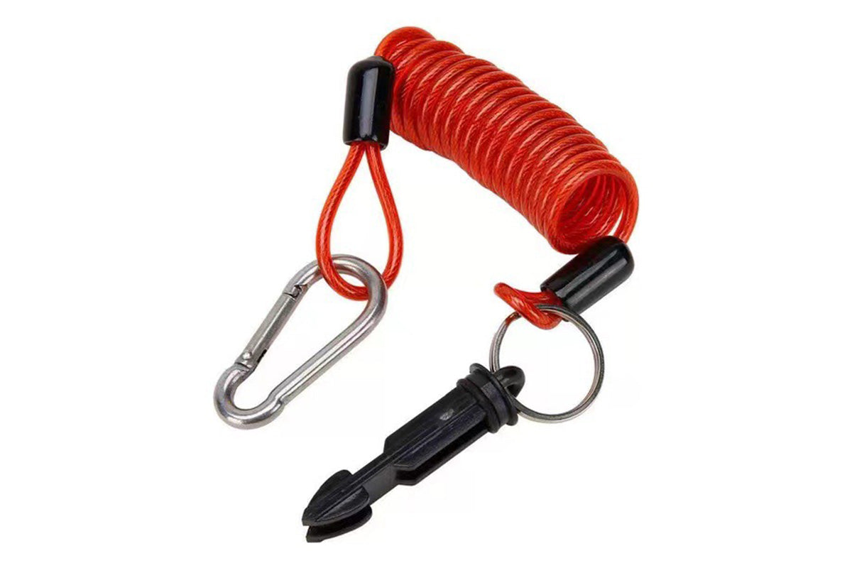 4FT Breakaway Trailer Cable Stainless Steel Safety Brake Cable with Spring