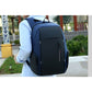 Reflective Laptop Backpack with USB Charging Port Anti-thief Travel Business Backpack