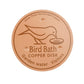 Copper Bird Bath Cleaning Disc for Outdoor Garden Use