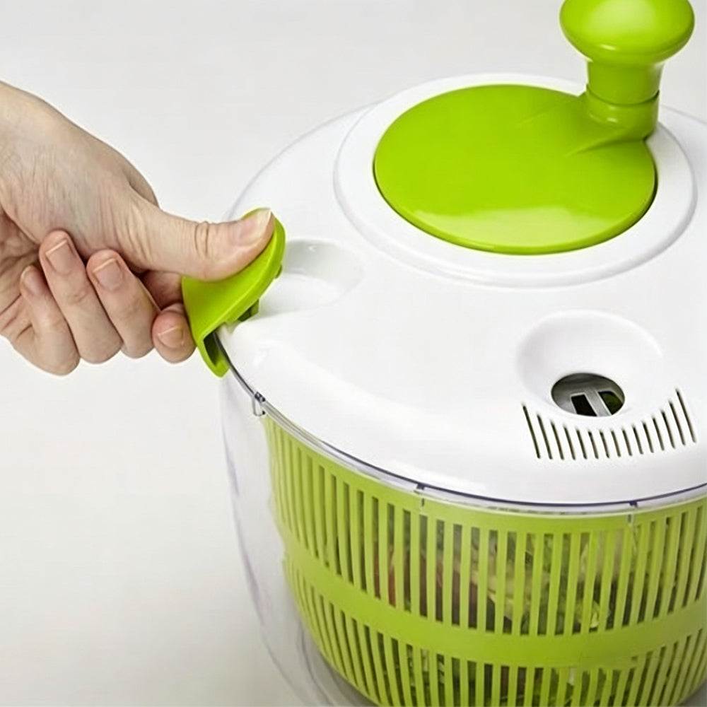 Salad Spinner Fruit Drain Basket Vegetable Handheld Dryer Hand Crank Centrifuge