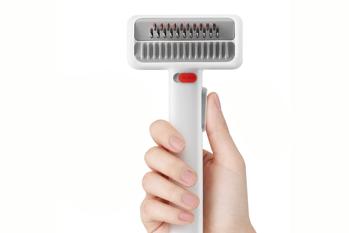 2-in-1 Pet Hair Self Detangling Comb Dematting Tool for Dog Cat