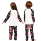 Family Matching Outfits Christmas Tree Snowflake Letter Printed Long Sleeve Pyjama Set