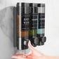 No-Drill Wall-Mounted Triple Soap Dispenser for Bathroom Shampoo Conditioner & Body Wash
