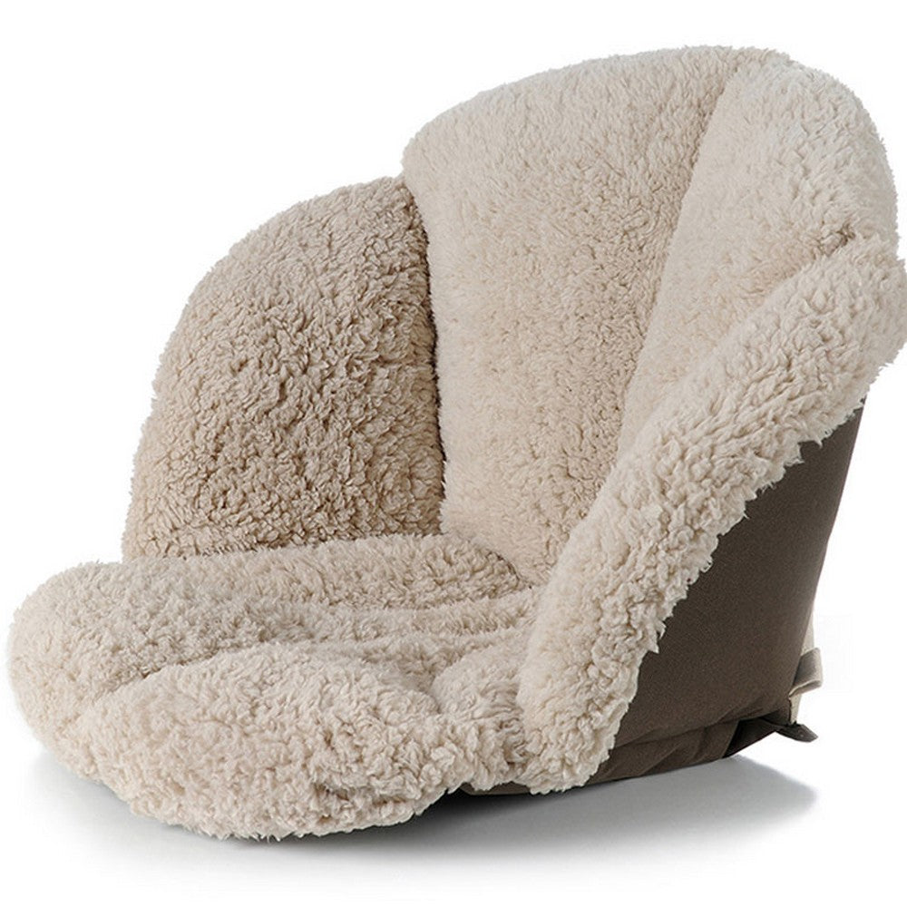 Fleece Chair Seat Cushion Lumbar Back Support Cushion