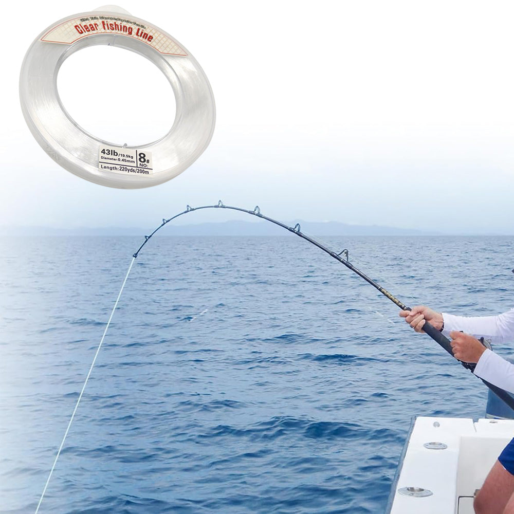 2XClear Fishing Line Wire 0.45mm 200m Invisible Nylon Thread for Hanging Balloons