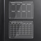 2Pcs 40x30cm Acrylic Magnetic Calendar for Fridge 5 Colorful Markers 1 Cleaning Cloth