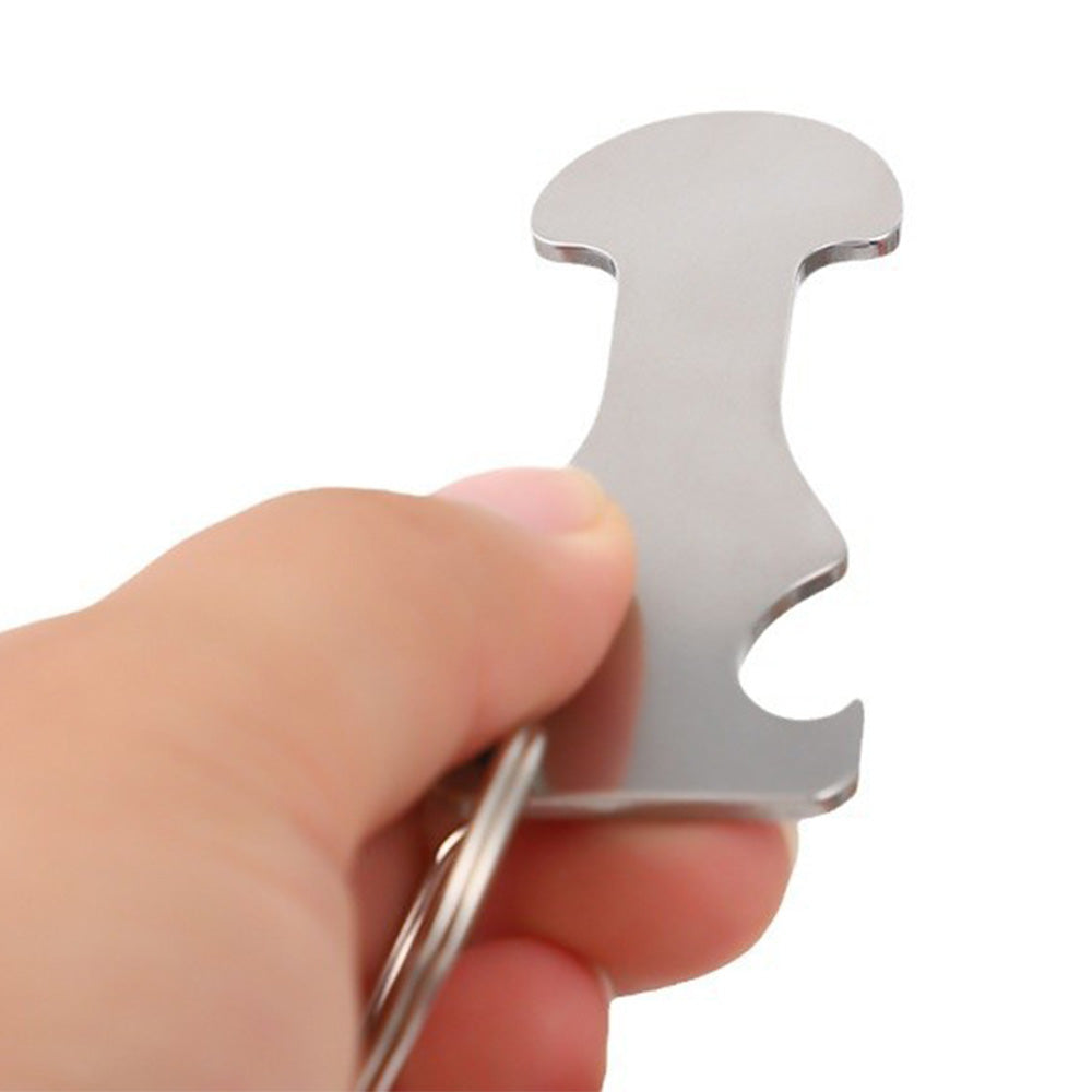 6Pcs Shopping Trolley Key Adaptable Versatile Keychain as Bottle Opener