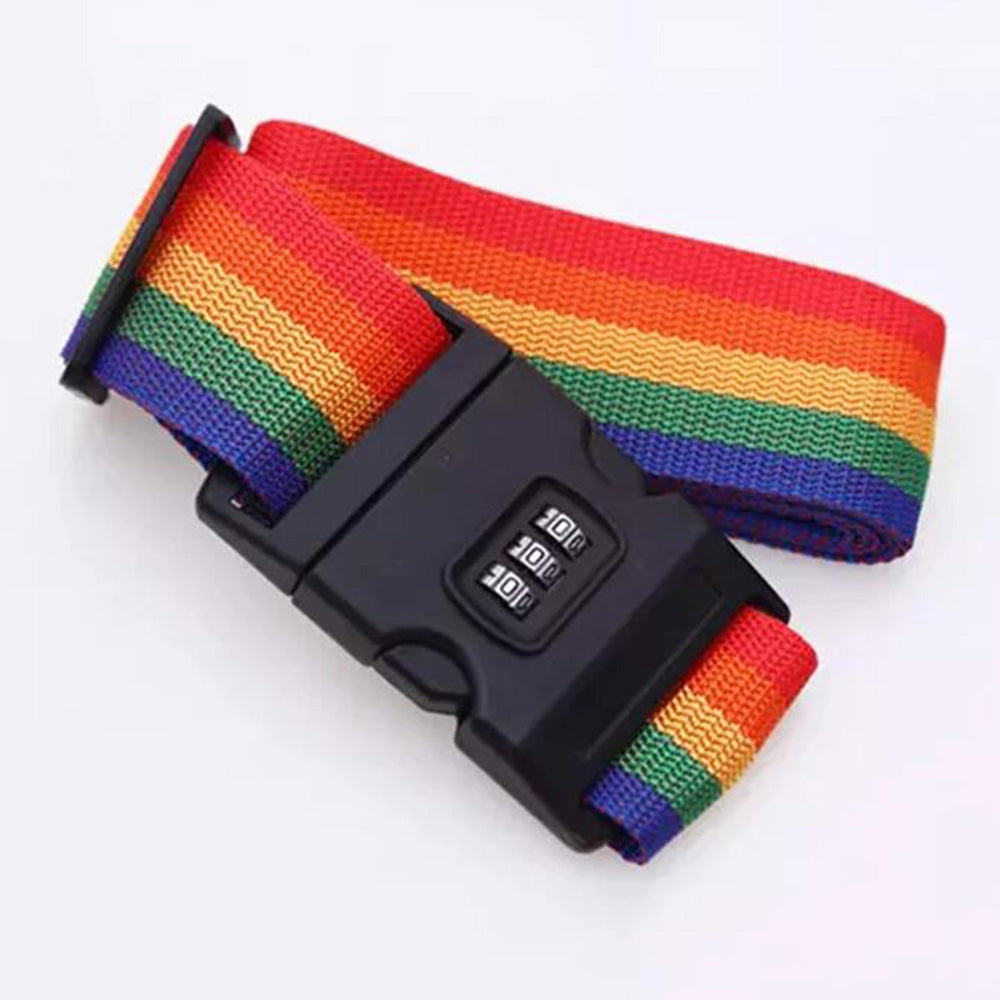 2Pcs Luggage Strap Code Password Travel Suitcase Secure Lock Security Packing Belt