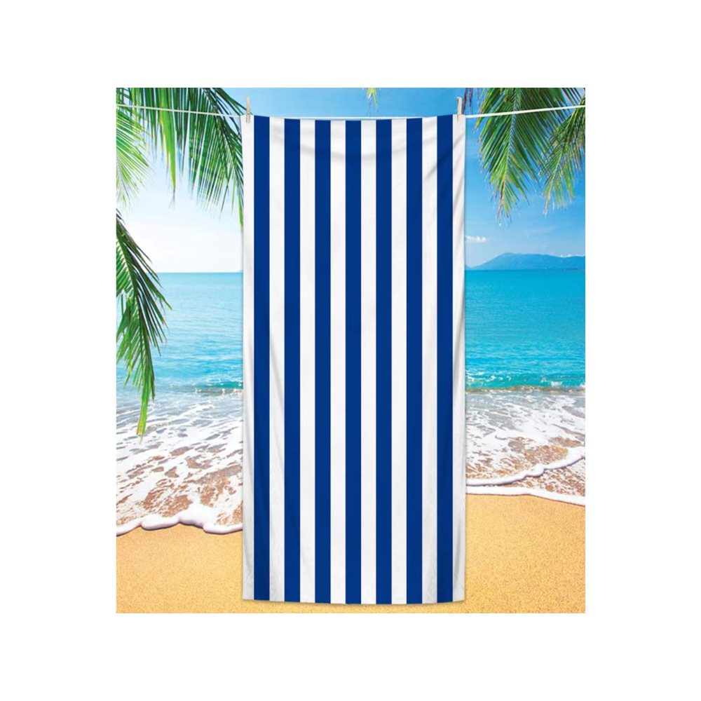 Quick Dry Striped Beach Towel – Absorbent and Ideal for Travel!