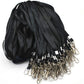 50 Flat Polyester ID Badge Lanyards with 360 Degree Swivel Hooks