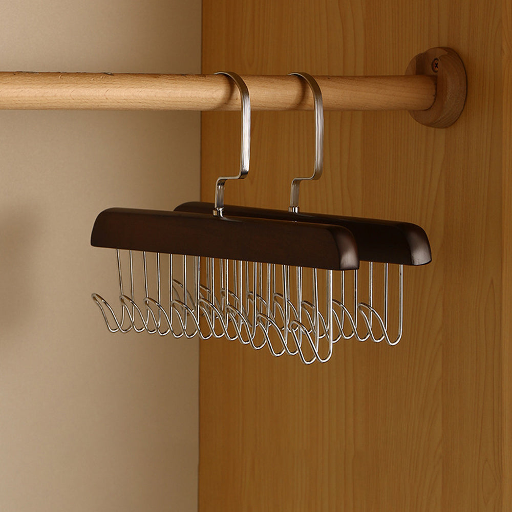 2Pcs Multi Hook Anti Slip Space Saving Clothes Hanger