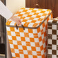 2Pcs Non-Woven Fabric Quilt Storage Bag Toy Storage and Sorting Bag-Orange and Brown Bear