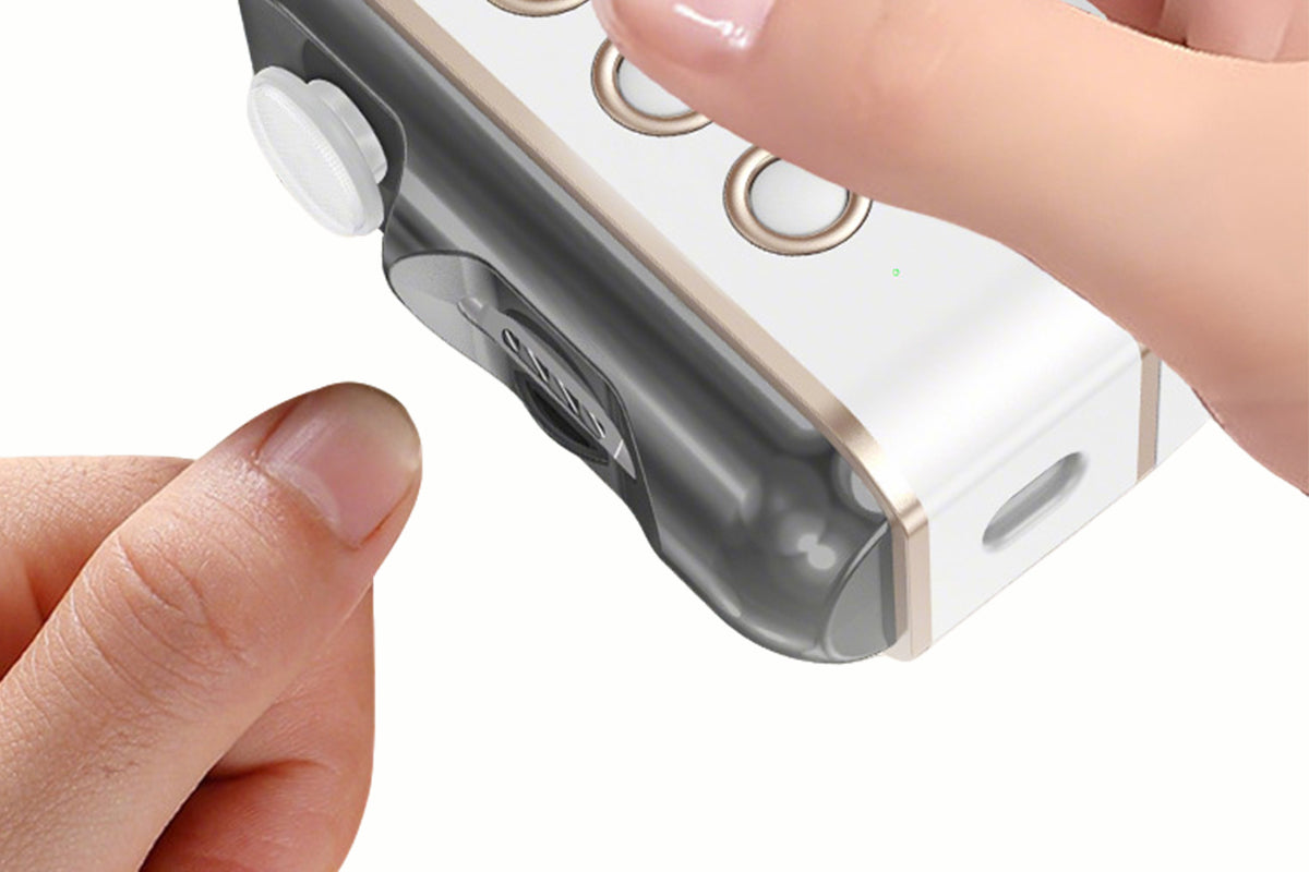 5-in-1 Electric Nail Trimmer with UV Lamp LED Light Shaver Polisher