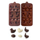 2Pcs Duck Egg Bunny Silicone Chocolate Molds