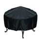 Outdoor Round Fire Pit Cover Waterproof Oxford Protector for Patio Use