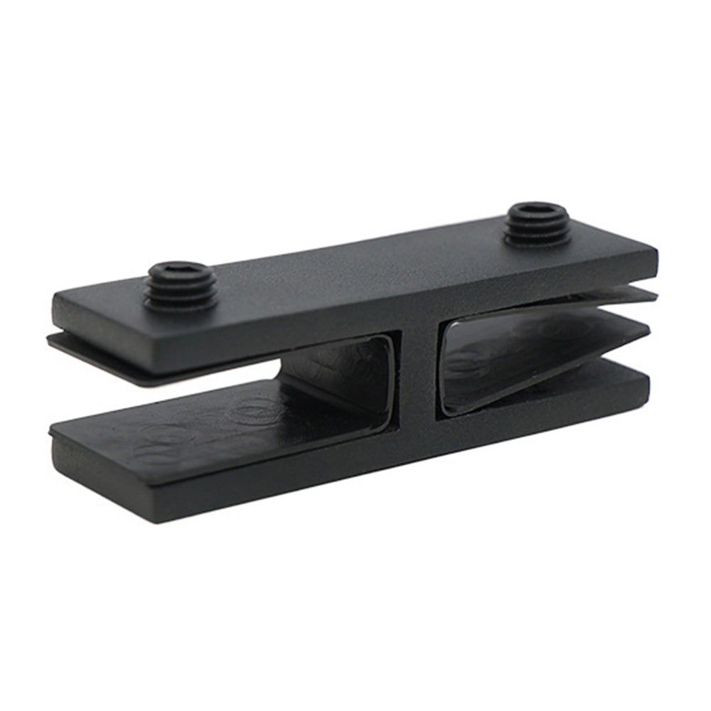 304 Stainless Steel Pool Fence Glass Clamp for 10 to 12mm Panels-Black