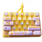Aldults Keyboard Fidget Toy Keychain Press-able Rebound Keycap Stress Relief Toy