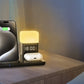 6 in 1 Charging Station with Alarm Clock Night Light for iPhone 16 15 Samsung S25 S24
