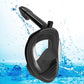 Full Face Snorkel Mask – 180 Degree Panoramic View Anti-Fog & Leak Proof-Black