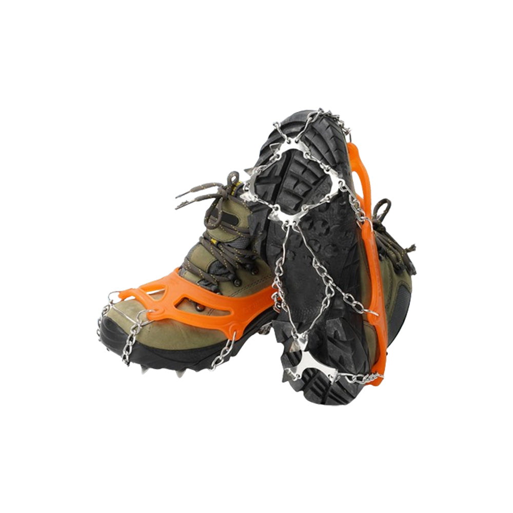 2Pcs Shoes Traction Cleats Ice Snow Grips with 10 Stainless Steel Spikes