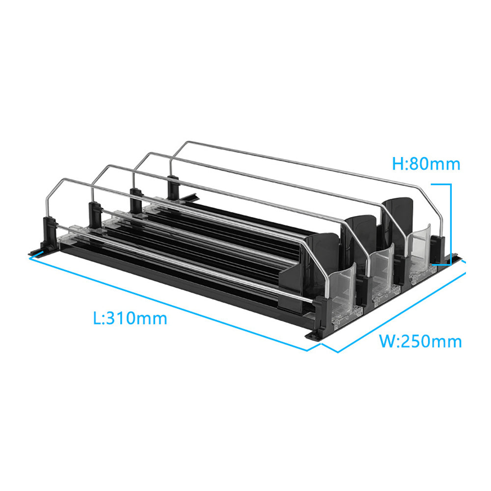 Drink Organizer for Fridge Automatic Pusher Glide Soda Can Dispenser