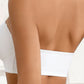 2Pcs Women's No Padding Bandeau Bra Strapless Front Closure Bra