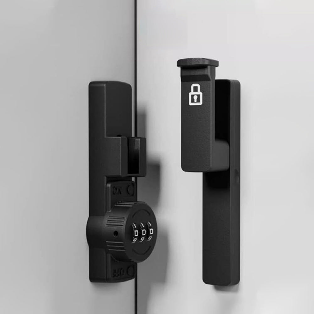 Black Password Right Angle Luminous Lock Sliding Barn Door Latch