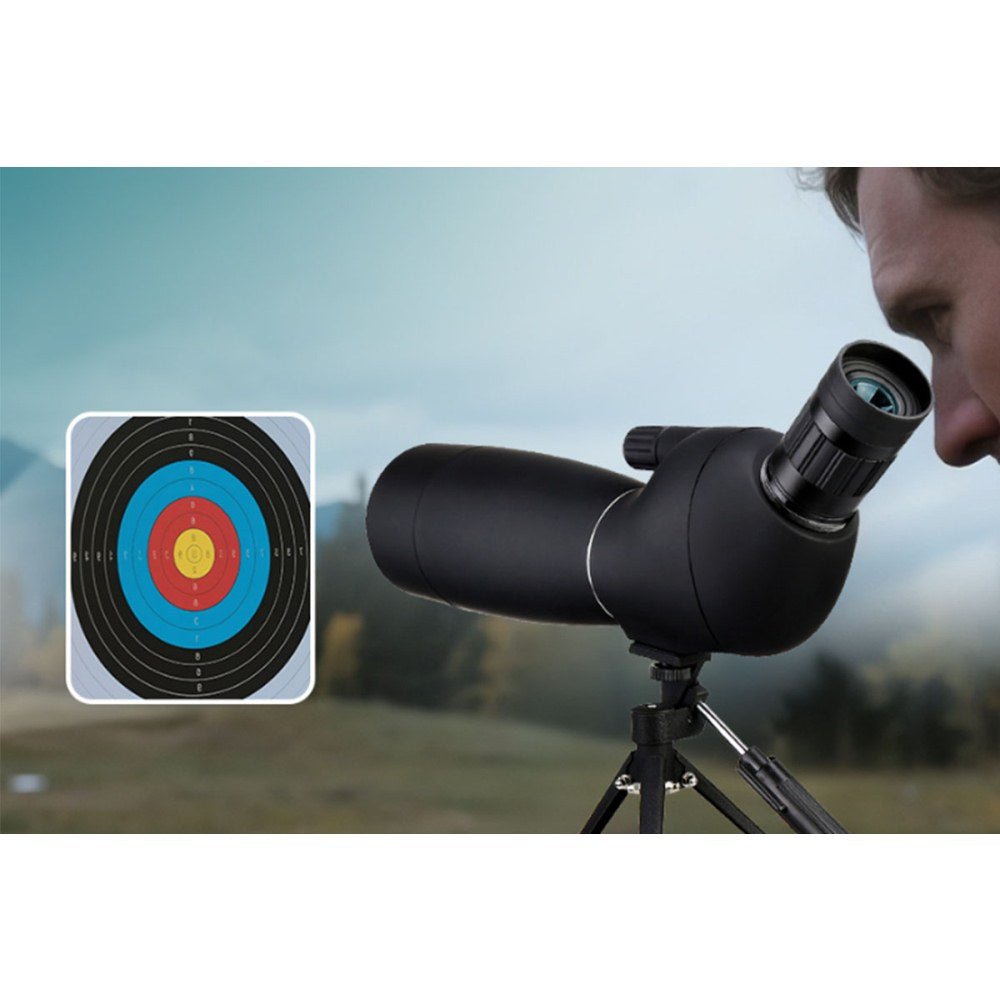 Angled 25-75x70mm Spotter Scope with Phone Adapter and Tripod