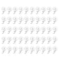 50 Pack Clear Spiral Pins for Bed Skirts Sofa Covers and Upholstery