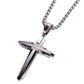 Crucifix Pendant Necklace Titanium Steel Unisex Chain