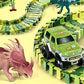Dinosaur Track Toys Dinosaur Race Car Track DIY Puzzle Building Set