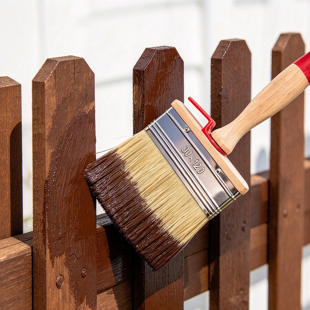 Thickened Square Paint Brush 3 cm PET Bristle for Wall Fence Door