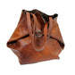 PU Leather Oversized Tote Bag with Internal Cosmetic Bag