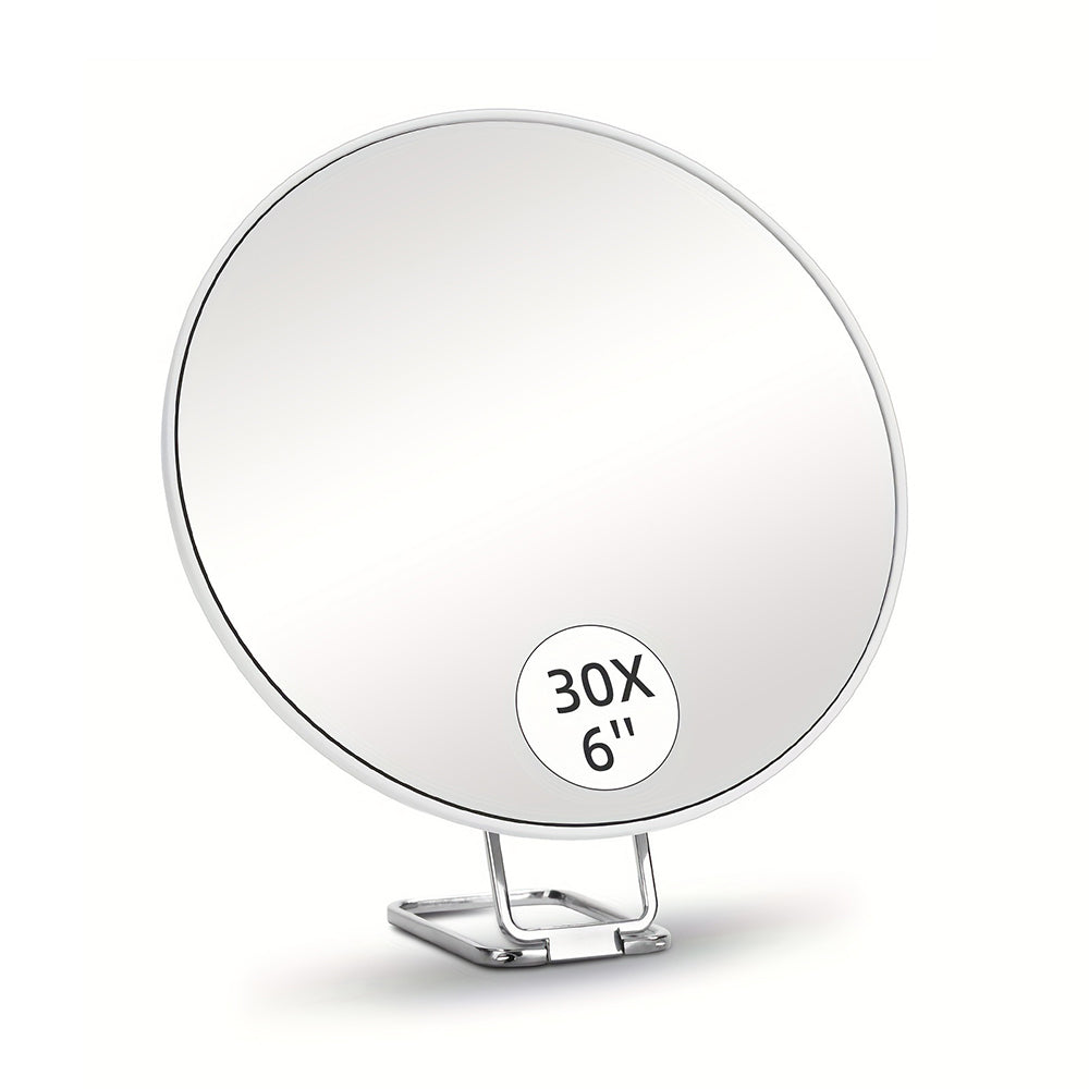 10X/20X/30X Round Magnifying Mirror with 3 Suction Cups and 360 Degree Adjustable Stand