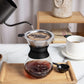 Pour Over Coffee Maker Borosilicate Glass Carafe with Reusable Stainless Steel Filter