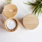 Kitchen Bamboo Salt Cellar with Swivel Lid  for Salt Pepper Sugar Herbs Spice with Spoon
