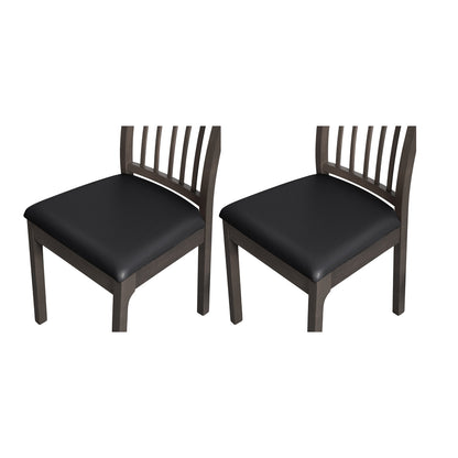 2Pcs Waterproof Premium PU Leather Chair Cover Stretch Dining Seat Cushion Slipcover