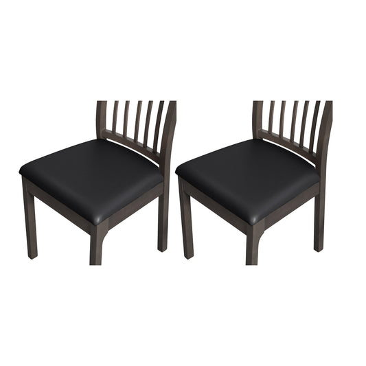 2Pcs Waterproof Premium PU Leather Chair Cover Stretch Dining Seat Cushion Slipcover
