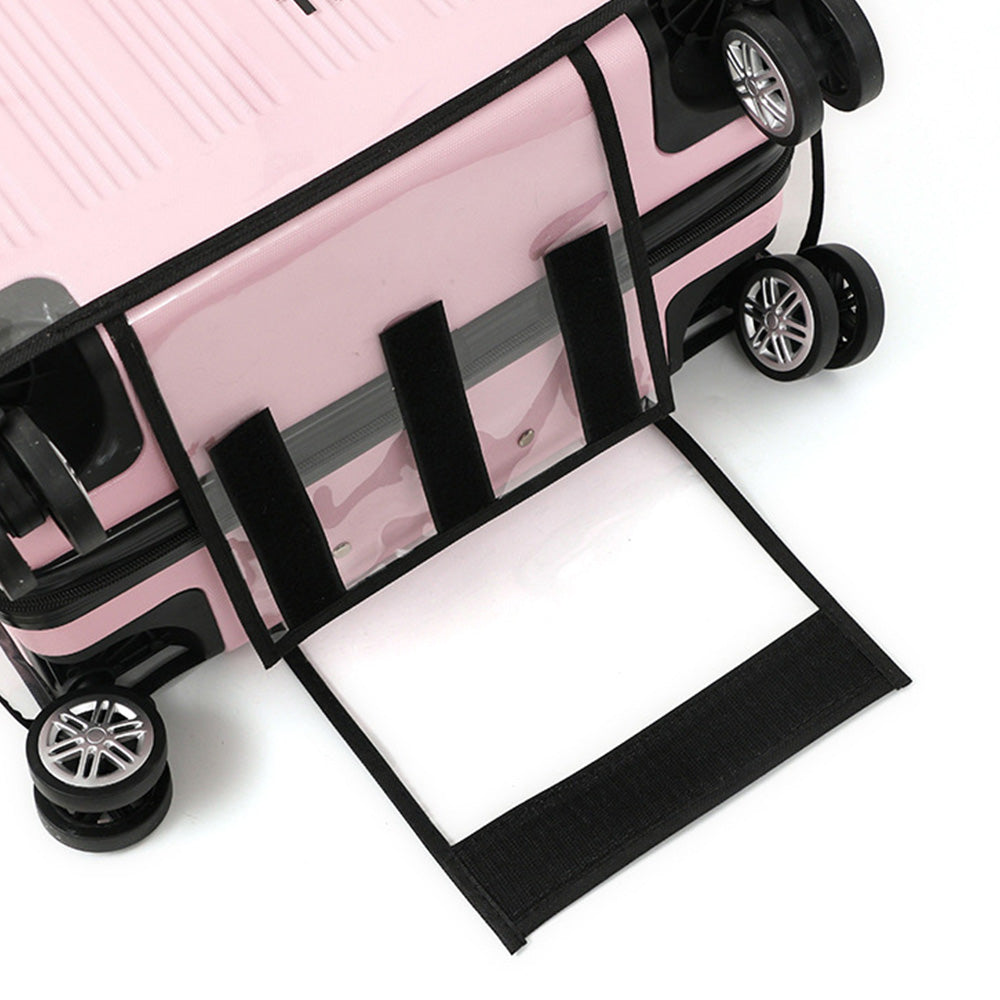 Transparent Water Resistance Luggage Cover Set with Strap for Travel Suitcase Protection