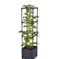 3Tiers Raised Planter Boxes with Trellis for Climbing Vegetable Plants