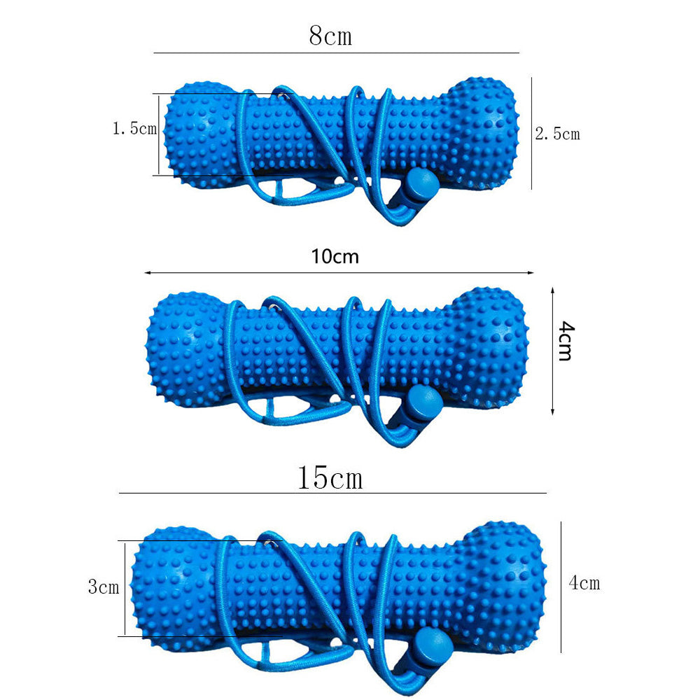 Durable Rubber Bone Dog Chew Toy with 2 Toothbrushes for Training & Solo Play