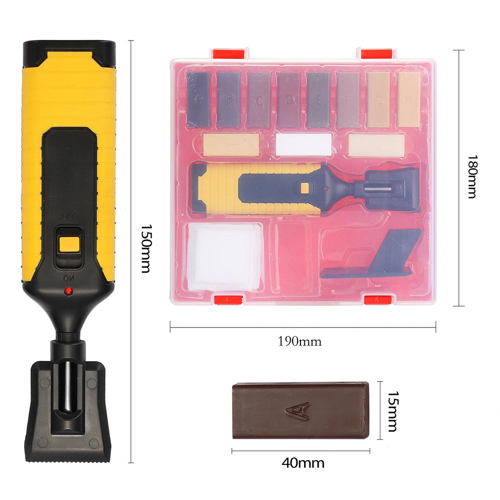 Furniture Scratch Floor Repair Kit with 11Pcs Waxes