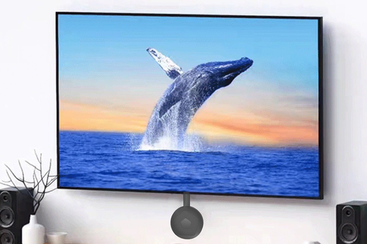 4K Wireless Vertical Screen Mirroring Adapter Dual Band 2.4G 5G for TV Projector