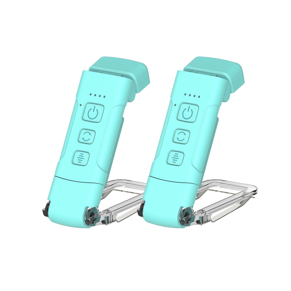 2Pcs USB Rechargeable Book Clip Bookmark Lamp