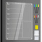 Clear Acrylic Meal Planner Magnetic Menu Board for Fridge with 6 Marker Pens