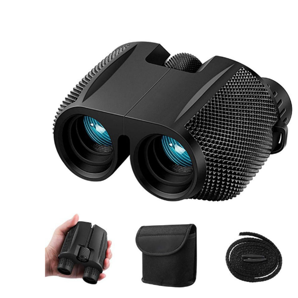 2Pcs Compact 10X25 Binoculars Night Vision Telescope for Outdoor Travel