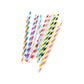 200 Pcs Paper Straws Biodegradable Disposable Drinking Straws Multi Colored