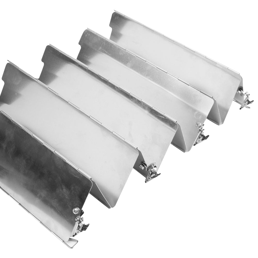 Folding Aluminum Windshield for Gas Cooker Stove Patio Heater